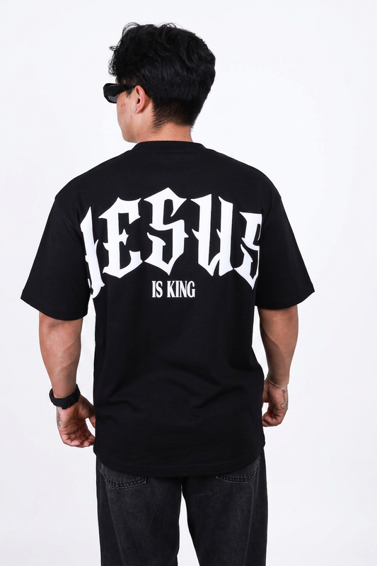JESUS IS KING - BLACK